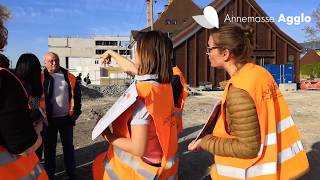 Visite du chantier de la nouvelle gare dAnnemasse [upl. by Nicolai]