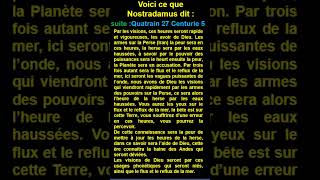 Short  quatrain 27 suite  Centurie 5 de  Nostradamus [upl. by Ecnar]