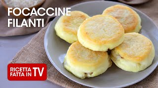 FOCACCINE DI PATATE FILANTI di Benedetta Rossi  Ricetta TV Fatto in Casa per Voi [upl. by Hampton]