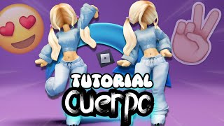 COMO HACER EL CUERPO DE MUÑECA EN ROBLOX 2023CUERPO CHIBI EN ROBLOX [upl. by Colinson]