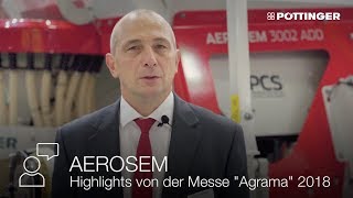 PÖTTINGER  Produktvorstellung der AEROSEM auf der Agrama CH [upl. by Sirromed194]