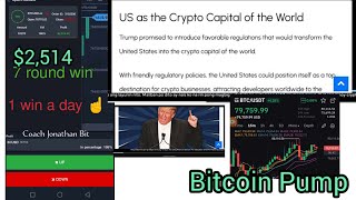 President  Elect Donald Trump Crypto Premises  Bitcoin Pump  How To Win 2514 in Trade  Crypto [upl. by Adnaram776]