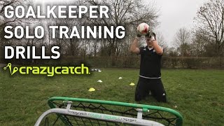 Goalkeeper solo training drills using Crazy Catch [upl. by Bohaty764]