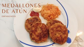 Medallones de atún empanizadosricos y saludables receta ideal para niños recetasparaniños atún [upl. by Helbonnah]