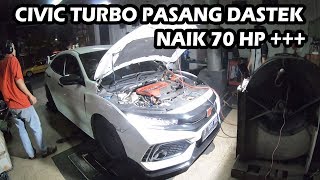 PASANG UNICHIP DASTEK Q4 DI CIVIC TURBO 15 JADI KENCENG   CARVLOG 182 [upl. by Arrec]