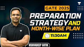 GATE25 Preparation Strategy and MonthWise Plan  Vishvadeep Gothi [upl. by Willard]