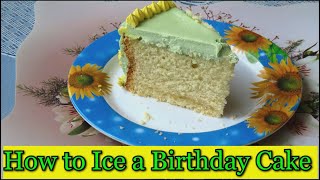 How to Ice a Madeira Birthday Cake [upl. by Hilaire322]