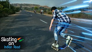 Skating On Indian🇮🇳Road🔥Oxelo MF500Skate Rider [upl. by Kcirb]