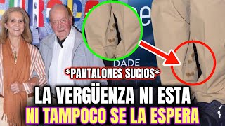 🔴Juan Carlos APARECE de MALAS PINTAS con el PANTALÓN MOJADO la PERNERA llena de GOTAS [upl. by Inaja]