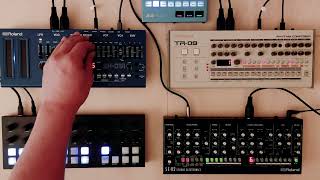 Torso T1 Techno Jam  RolandBoutique SE02 TR09 SH01A [upl. by Molohs431]