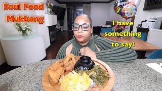 I NEED TO ADDRESS THIS REAL QUICK  Soul Food Mukbang with tiny utensils [upl. by Aerdnu]