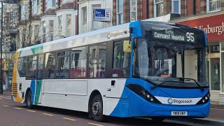 RETARDER Onboard Stagecoach Bus 26252  ADL Enviro200 MMC  Route 95  YW19 VNY [upl. by Terrilyn]