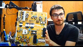 Samsung TV No Power Repair UN75H7150 Power Supply BN4400725A [upl. by Aihsekal178]