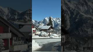 Experience the THRILL of Driving in Snowy Swiss Mountains shorts alps [upl. by Calia]