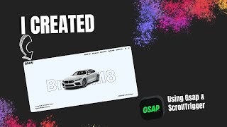 Bmw website using Gsap and ScrollTrigger [upl. by Imtiaz374]