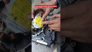 Chain Sprocket Shaft Oil Seal Fitting bike shorts video [upl. by Ojeitak986]