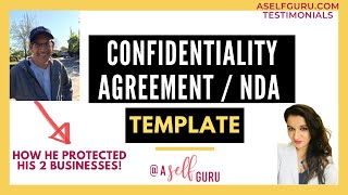 Confidentiality agreement template review NDA by Ken protect your business legally [upl. by Eph]