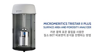 Micromeritics TriStar II Plus – 카본 블랙 표준 물질을 사용한 질소 BET 비표면적 분석을 진행하는 방법 [upl. by Atekal]