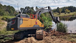 9 Acre Complete Pond Rebuild Busting A Beaver Dam Day 1 [upl. by Dnomar527]