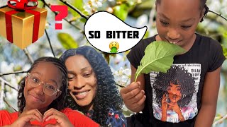 Siblings react to eating raw bitter leaves 🍃 🤮 Auntie NnekaNwogu is at it again [upl. by Adnofal]