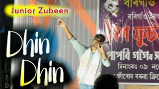 Junior Zubeen  Dhin Dhin  Zubeen Garg  Live performance at Morigaon  Borokha 20 [upl. by Ark]