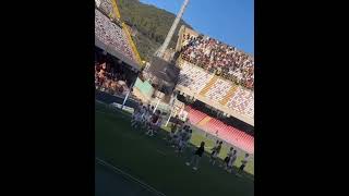 Tifo Catanzarese esplosivo a Salerno Settore ospiti in delirio postpartita [upl. by Ongun]