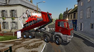 FS22  Map Geiselsberg TP 005🚧👷🏽  Public Work  Forestry Farming and Construction  4K [upl. by Antsirhc]