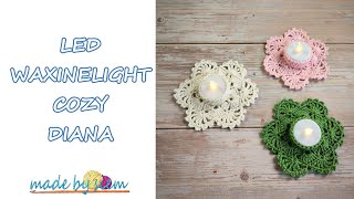 LED WAXINELIGHT COZY DIANA  TUTORIAL  HAKEN  NEDERLANDS [upl. by Akiwak]