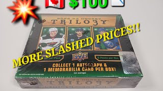 202223 UPPER DECK TRILOGY HOCKEY BOX BREAK IN PRICE RESULTS IN TAKING OUT THE LAUNDRY hockeycards [upl. by Oria]