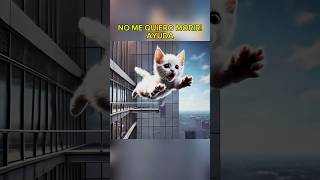 DUELA SE SACRIFICA POR SU GATITO cat perro gato short viral shortviral gatito cute historia [upl. by Ahsratan]