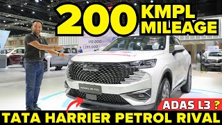 200kmpl Mileage SUV 🔥 Tata Harrier Petrol Rival 🔥 How Hybrid Cars Work  ADAS Safety  Luxury SUV 🔥 [upl. by Ralyat]