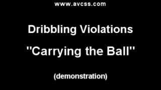 Carrying the Ball Violation Example in Youth Basketball [upl. by Waers]