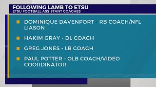 ETSU football lists five new coaches on 202324 staff [upl. by Nannerb851]