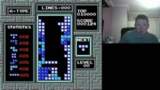 Tspin triple in NES Tetris Real not clickbait [upl. by Yesmar]