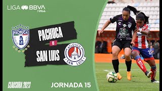 Resumen Pachuca vs San Luis  J15  Liga BBVA MX Femenil [upl. by Newberry]