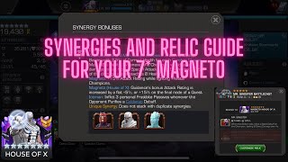 White Magneto Useful Synergies and Best Relic and Stat Focus For Your 7  Mcoc [upl. by Maffei]