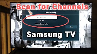 How to Scan for Channels on Samsung TV   Troubleshooting [upl. by Iasi170]