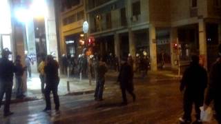 Επεισοδια και φωτιες στην Αθηνα στις 1222012Greek riots in Athens [upl. by Dibbell]