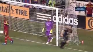 Primer gol Aristeguieta partido contra El Real Salt Lake 14032015 [upl. by Yahiya]