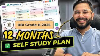 RBI Grade B 2025  365 Days Preparation Strategy  Self Study Plan  Sources  Anuj Jindal [upl. by Sirron]