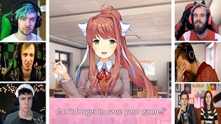 Lets Players Reaction To Monika Breaking the 4th Wall  Doki Doki Literature Club [upl. by Yebloc629]