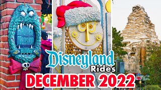 Disneyland Rides  December 2022 POVs 4K [upl. by Marteena]