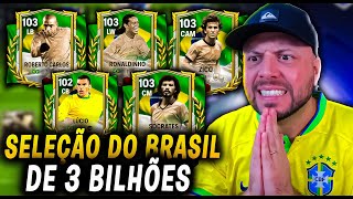 MONTEI a MELHOR SELEÇÃO BRASILEIRA do fc mobile 24 [upl. by Poppas919]