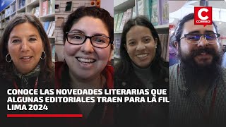 Conoce las novedades literarias que algunas editoriales traen para la FIL Lima 2024 [upl. by Neufer]