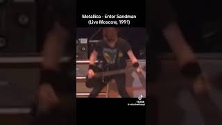 Metallica enter sandman 1991 moscow [upl. by Rtoip]