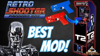 Arcade1UP Terminator 2 Retro Shooter Integration Mod Add More Light Gun Games [upl. by Trici]