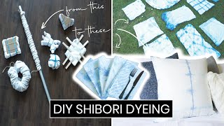 DIY SHIBORI DYEING with Folding Techniques and Dyeing Process  Tie Dye Trend [upl. by Bohlin313]