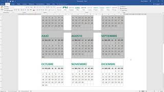 Como insertar un calendario en Word [upl. by Cline]