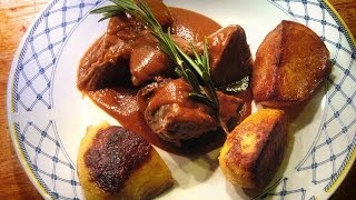 CONFIT LAMB BORDELAISE amp Rustic Fondant Potatoes Professional French Fusion Cuisine Recipe [upl. by Aillimac]