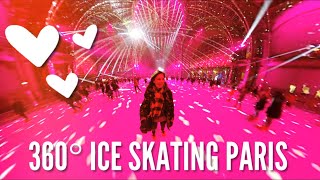 360° VR Ice Skating in Paris at the Grand Palais [upl. by Danie855]